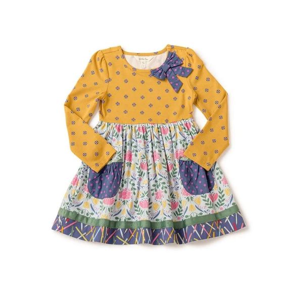 Girls Matilda Jane Choose your own path Gold Star Dress size 6 - Picture 3 of 6
